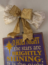 Load image into Gallery viewer, O Holy Night sign with rail
